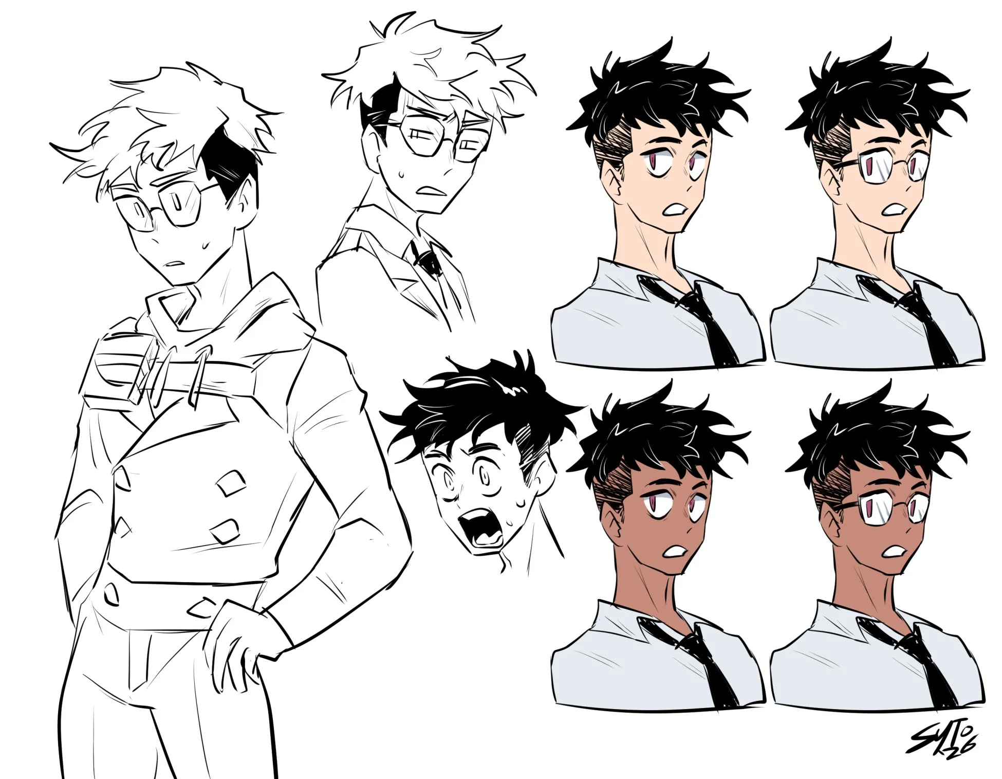 Another male concept. His design is taken from an old OC I made for a different story idea, Gidean. Dunno if he'll make it into WRTH.