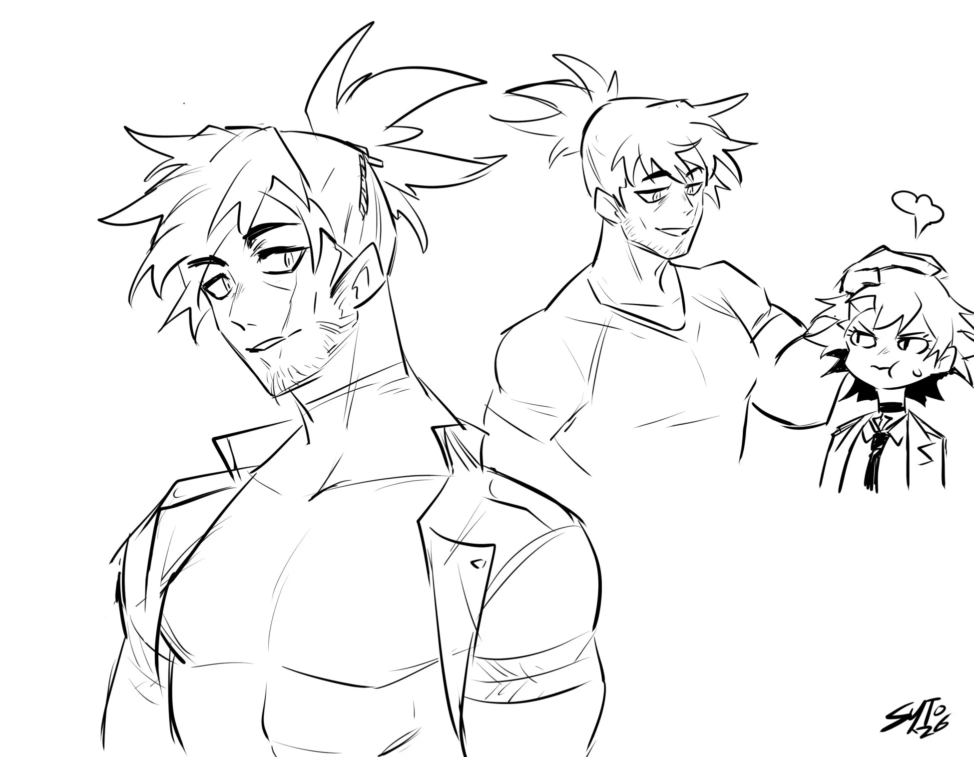 A yet unnamed second male. Still deciding between making him a mentor figure to MC or more of a grey moral figure sort.