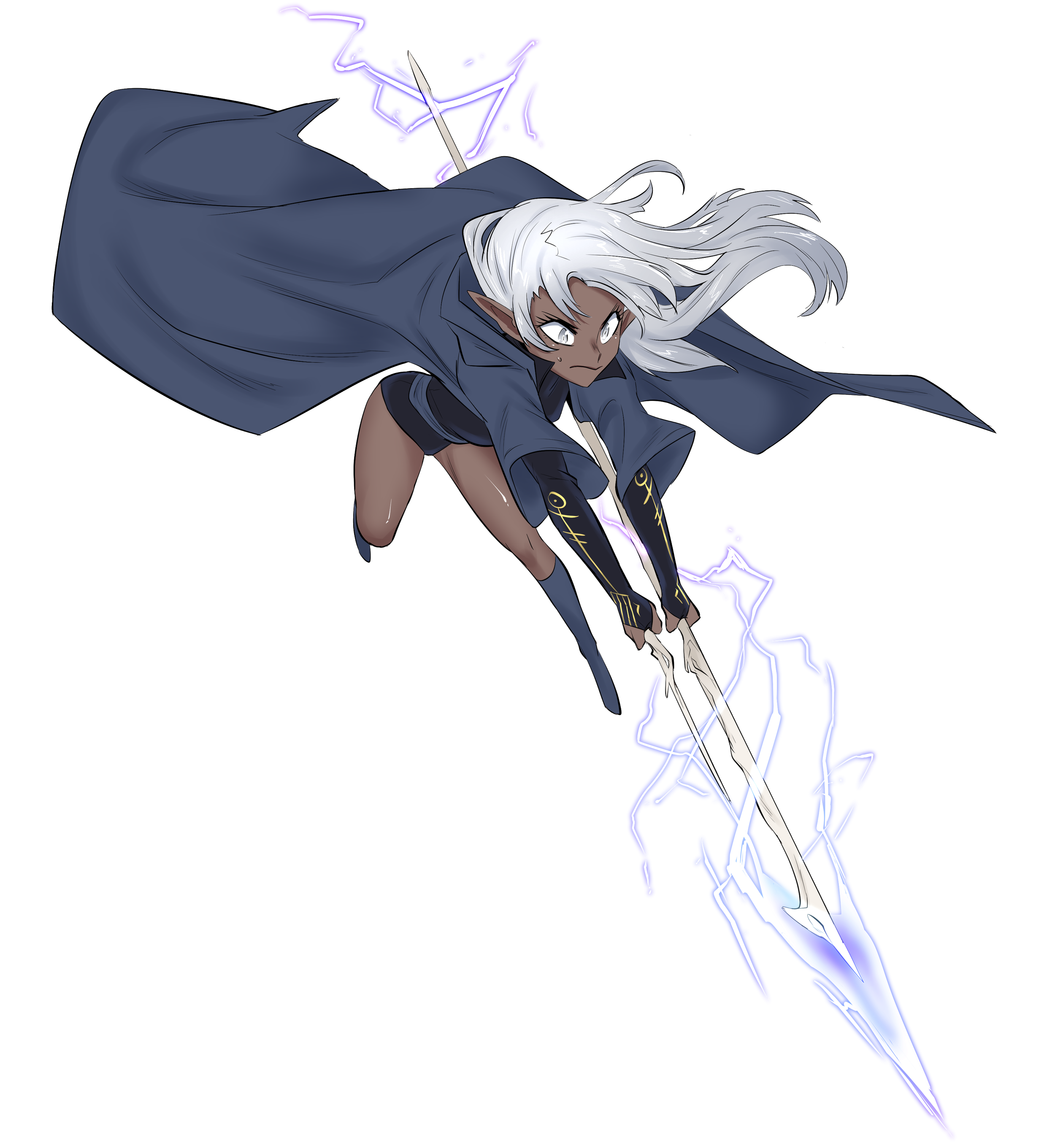 MC SketchesA4 Dark Elf.png