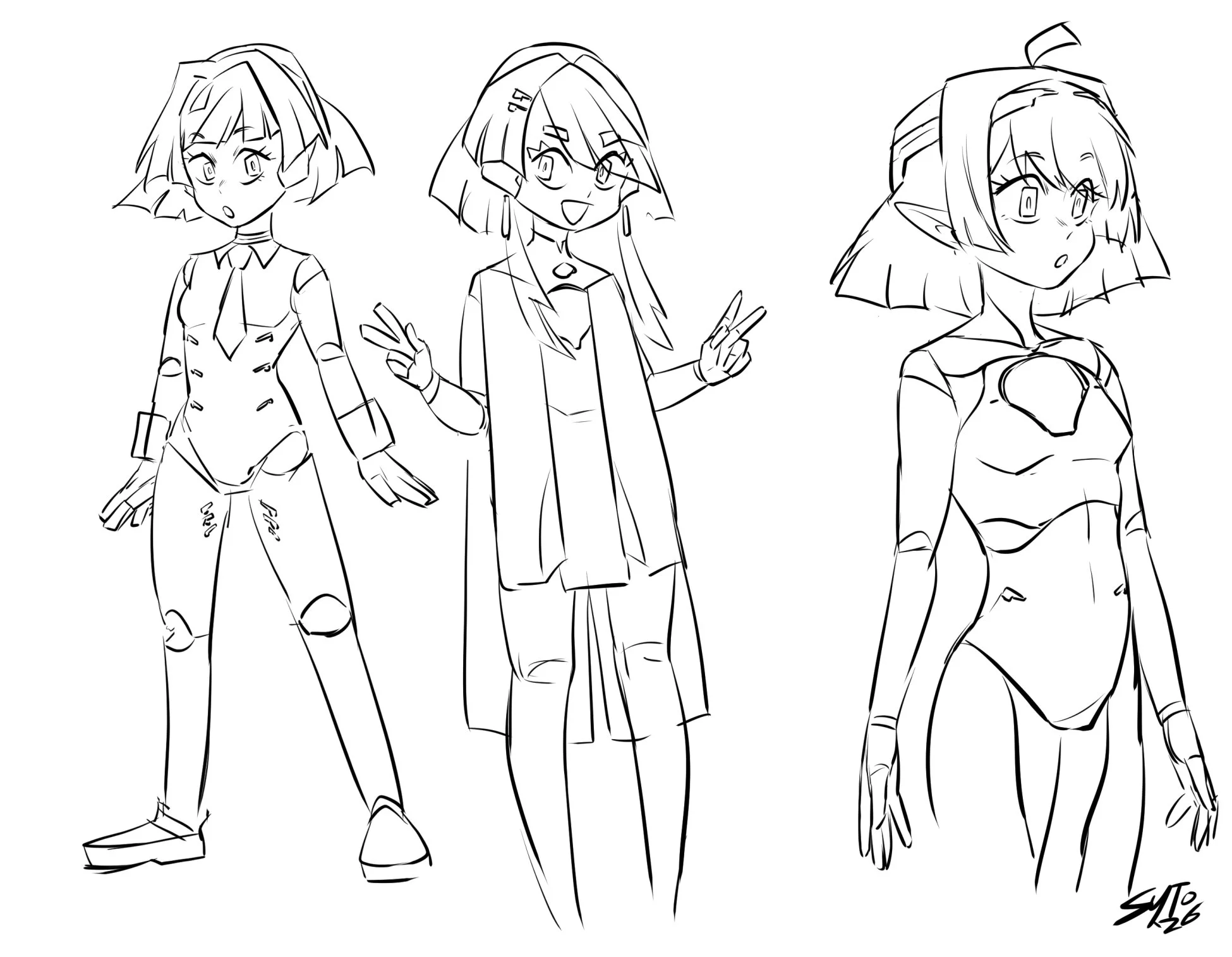 Concept for an unconfirmed robot girl.