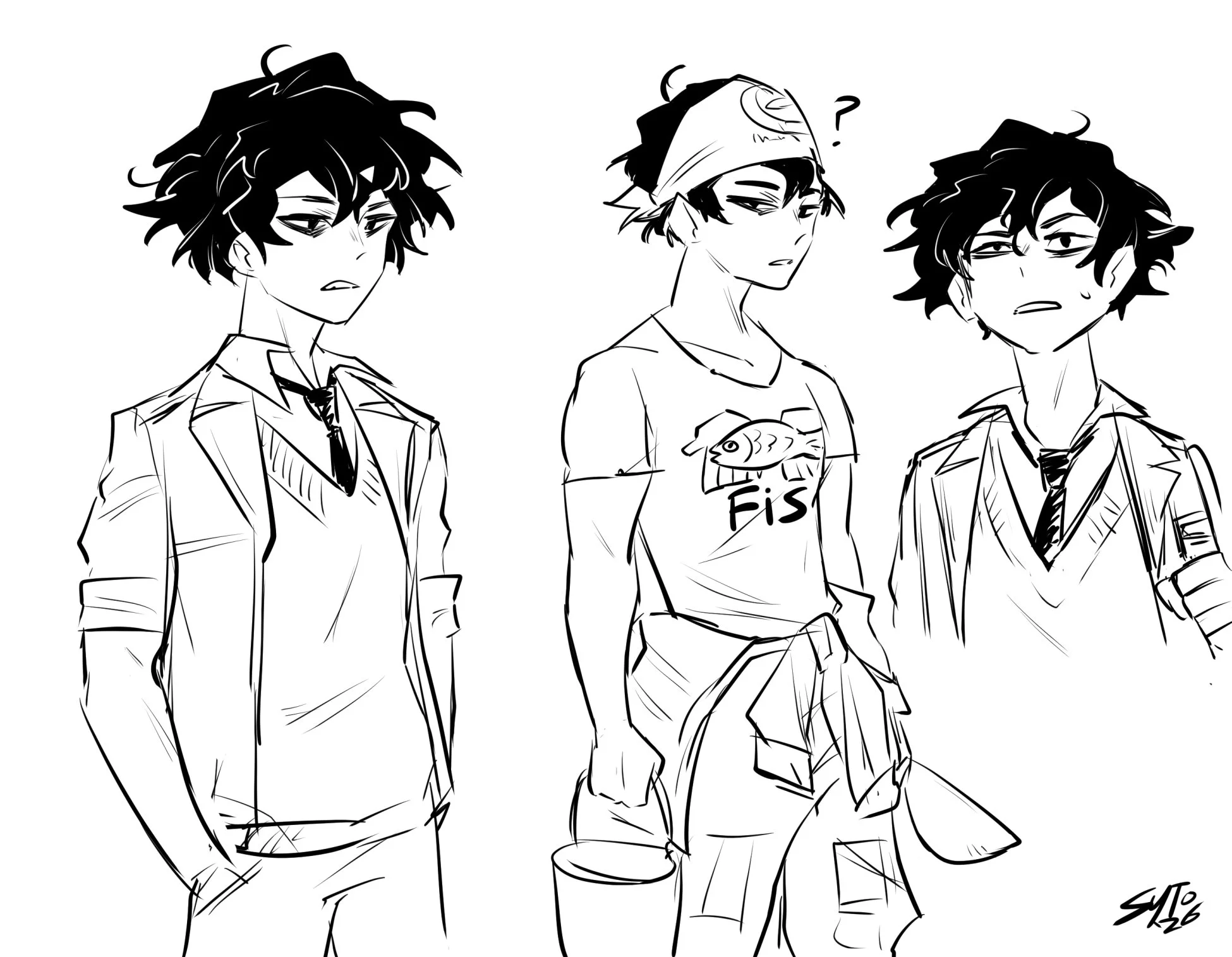 Another male, this time a student. Still unnamed, but I picture him as being from a humble fishing family.