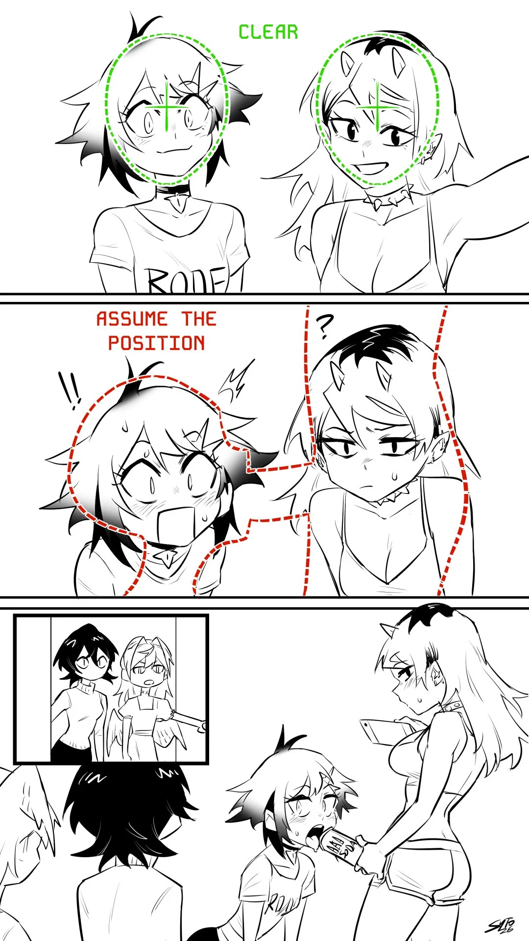 Facial recognition. Even though I wasn't fully satisfied with their designs, I wanted to draw comics of them interacting to further flesh out their personalities and dynamic with each other.