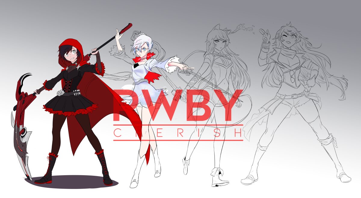 Team RWBY Redesign Spread dr1.jpg