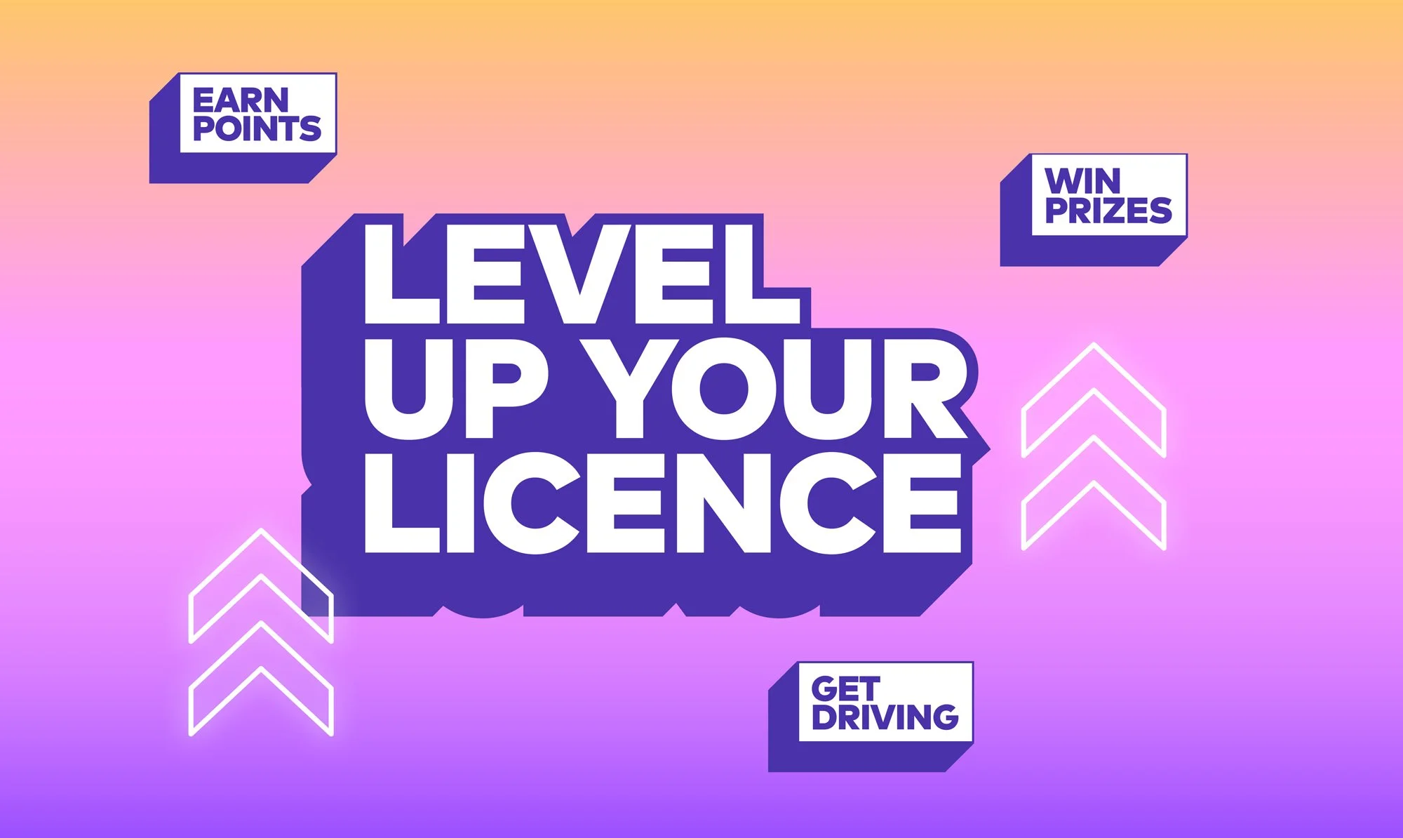 Drive level up your licence message
