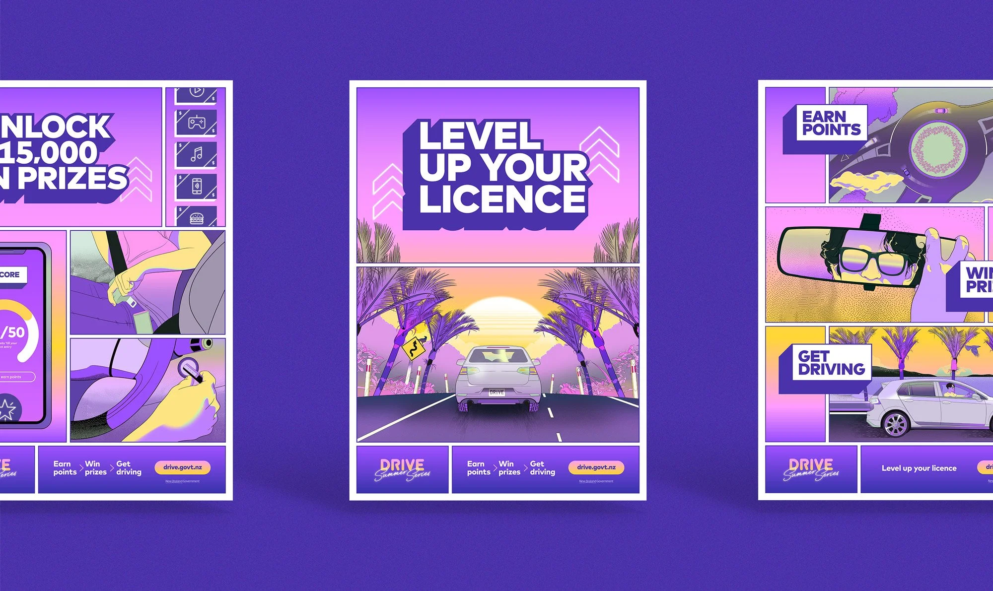 Drive poster set
