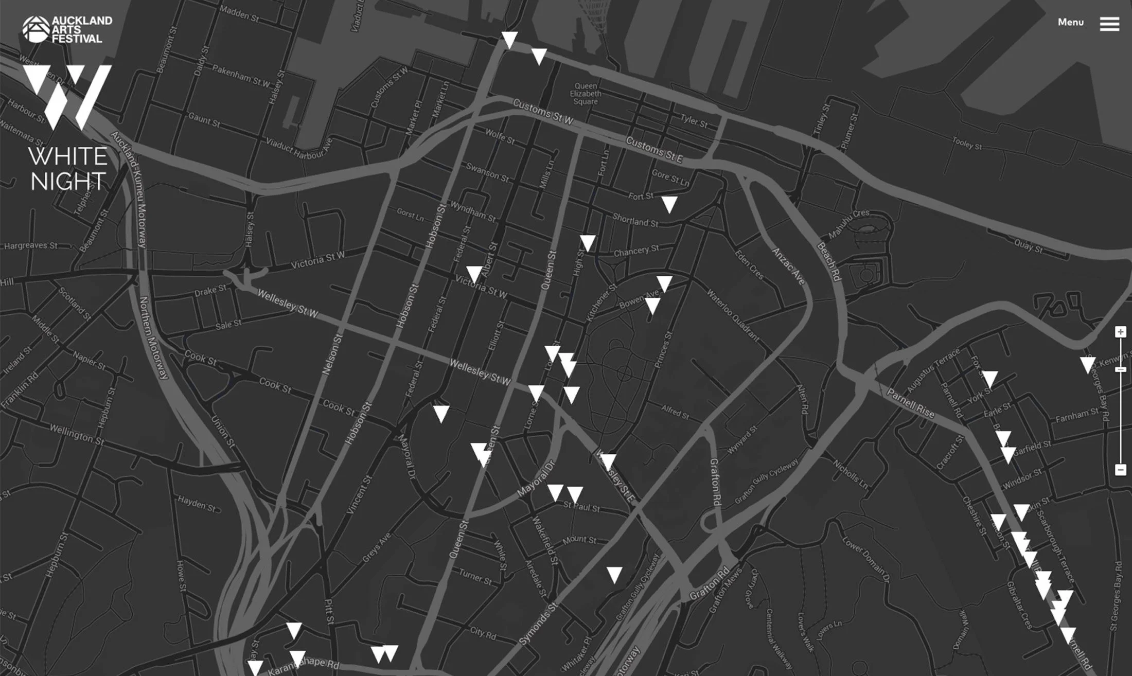 White Night map