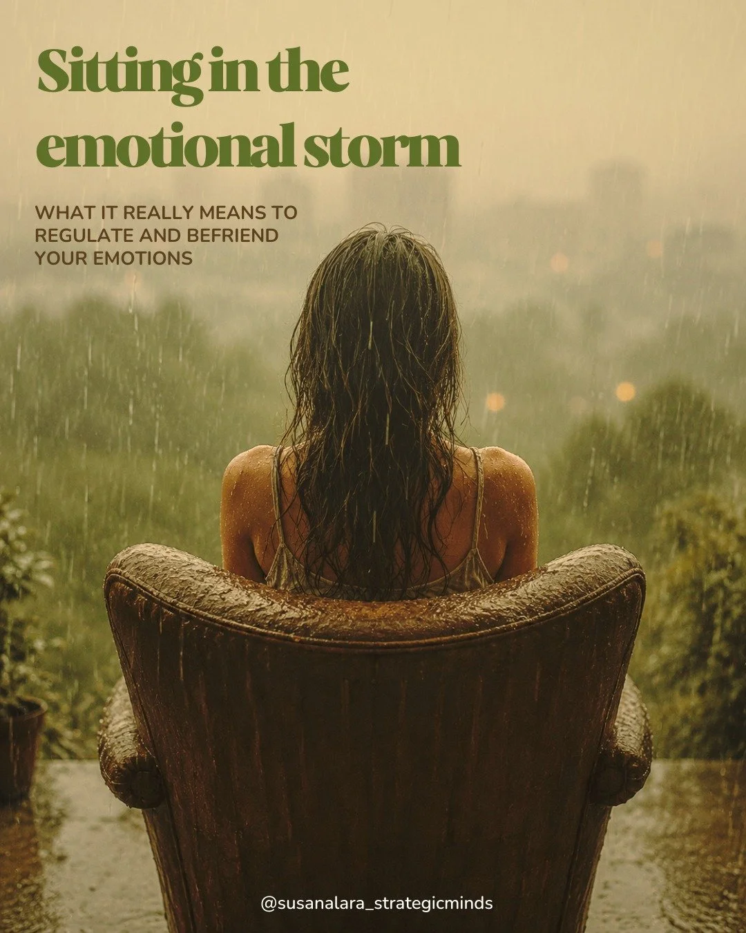 🌧️ Sitting in the emotional storm isn&rsquo;t about getting rid of difficult emotions &mdash; it&rsquo;s about learning to stay with them differently.
🧠 I explore what it really means to regulate and befriend your emotions, and why avoiding or supp