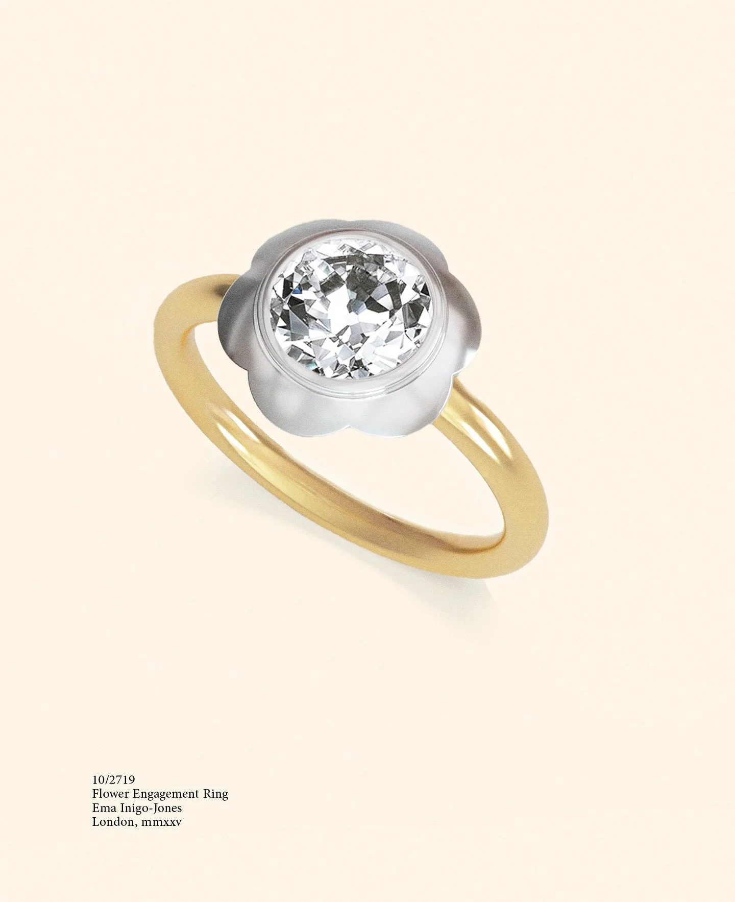 Addicted to this. The most beautiful engagement ring. Proving flowers are for spring and the rest of the year too. 🌼🌸🌺💎💎 #emainigojones #eij #finejewellery #finejewelry #diamonds #engagementring #rounddiamind #flowerring #floral #bespoke