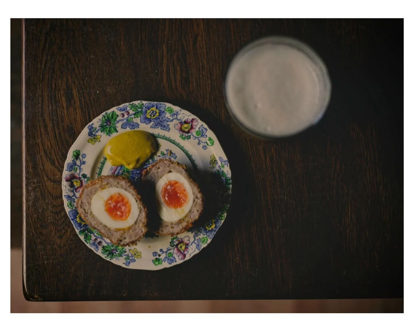 Homemade scotch egg &amp; Coleman&rsquo;s.
Next week folks. All day, 7-days-a-week from Monday. That&rsquo;s the plan, anyway!! Better get dusting.