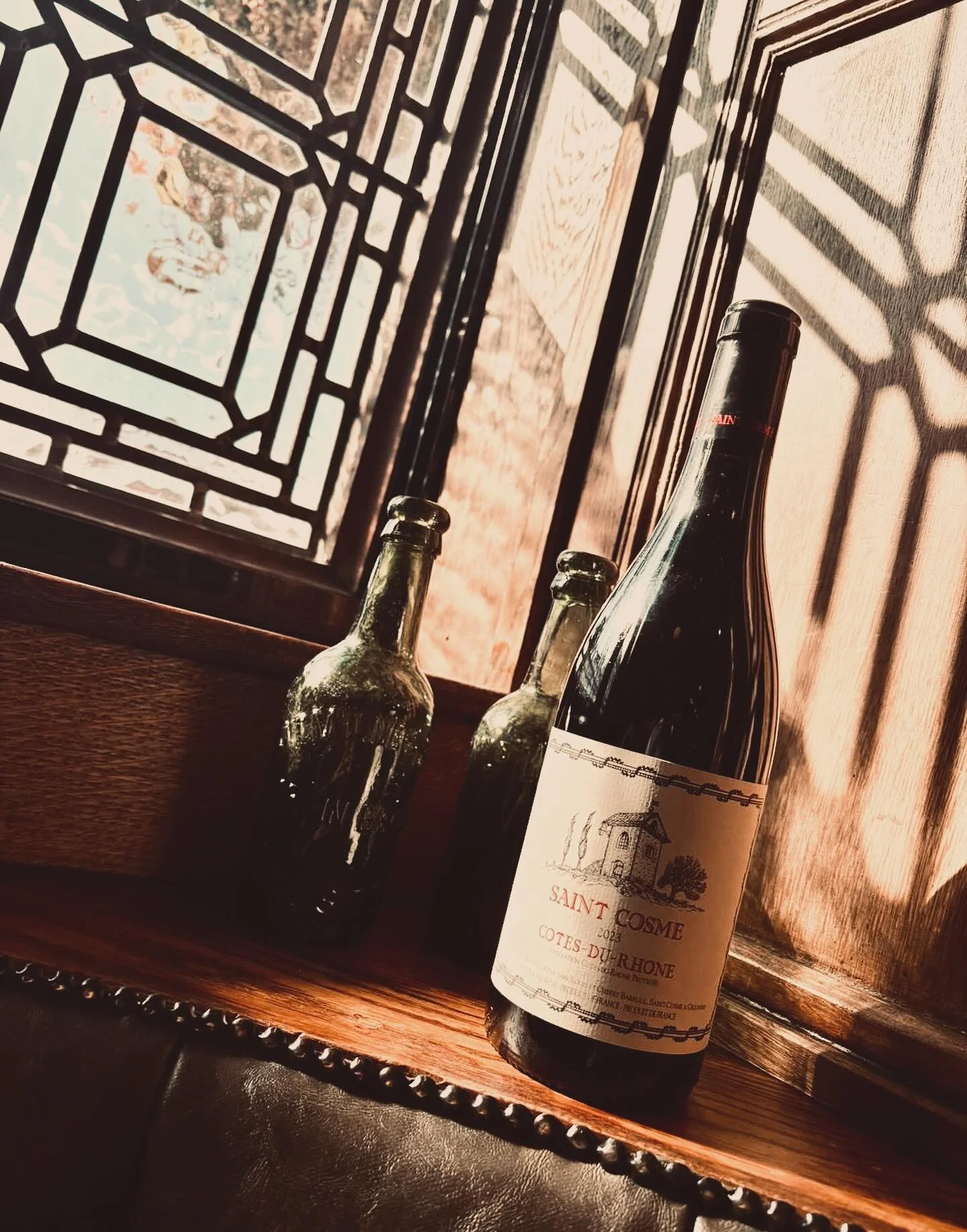 Saint Cosme C&ocirc;te Du Rh&ocirc;ne is our wine of the day. A perfect pairing for our delicious roast dinners especially the rump cap beef! 🍷
