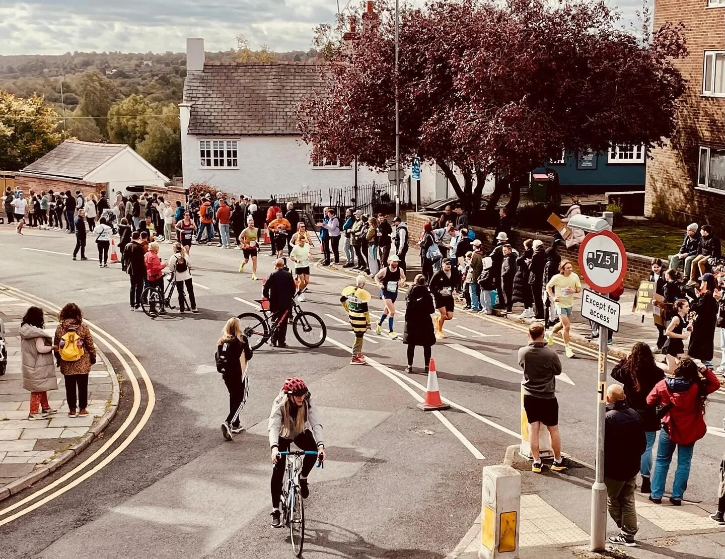 Lovely view outside the pub today! Congratulations to everyone who took part. #chestermarathon