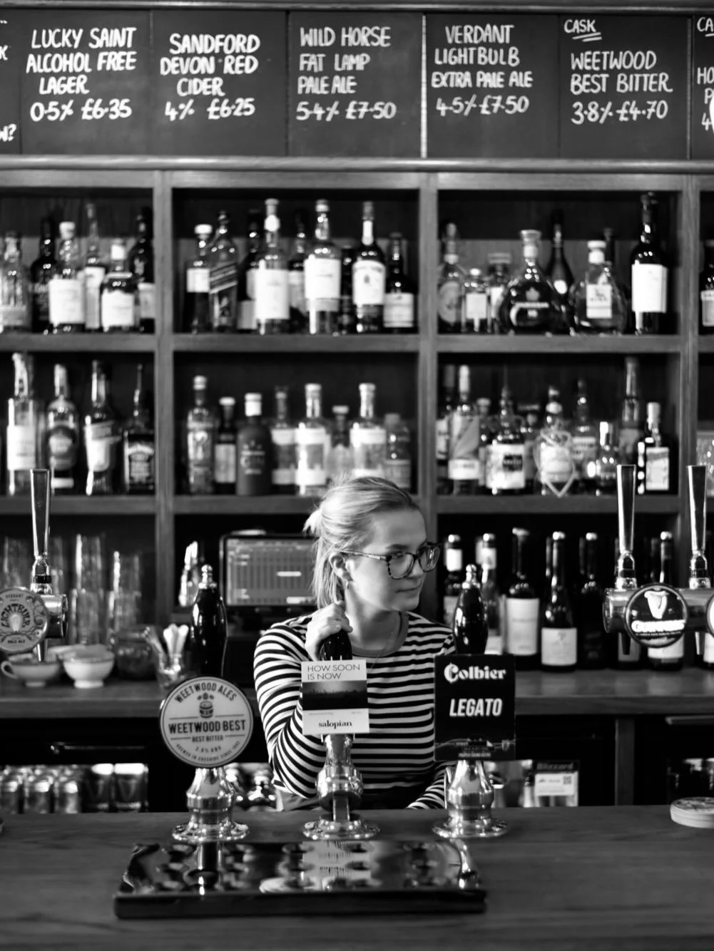 Pub getting ready for a busy day.