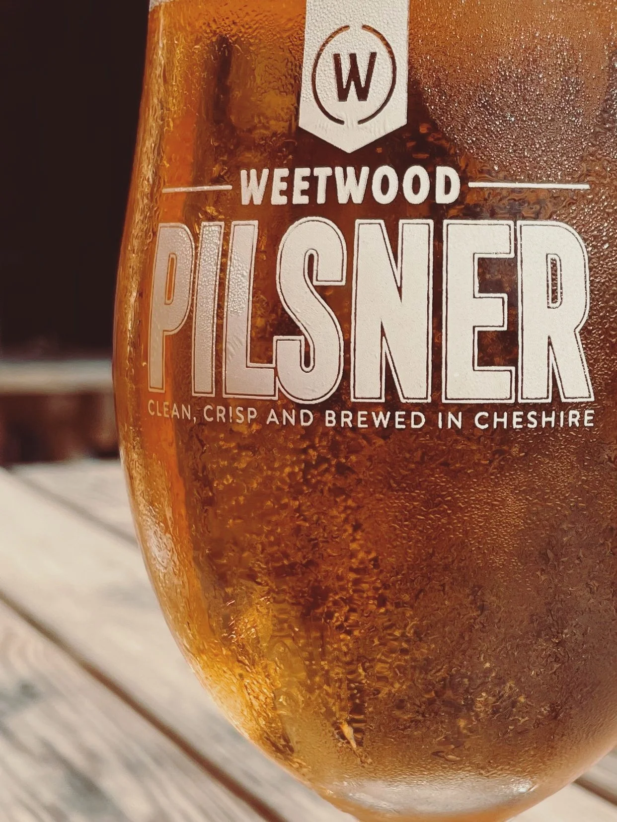 Weetwood Pilsner.

An exceptional classic lager brewed in authentic Pilsen style but made just 7 miles from our front door.

An unsung hero of our tap line-up that definitely deserves it's flowers.

At 4.2% and &pound;6.30 a pint it's a properly sess