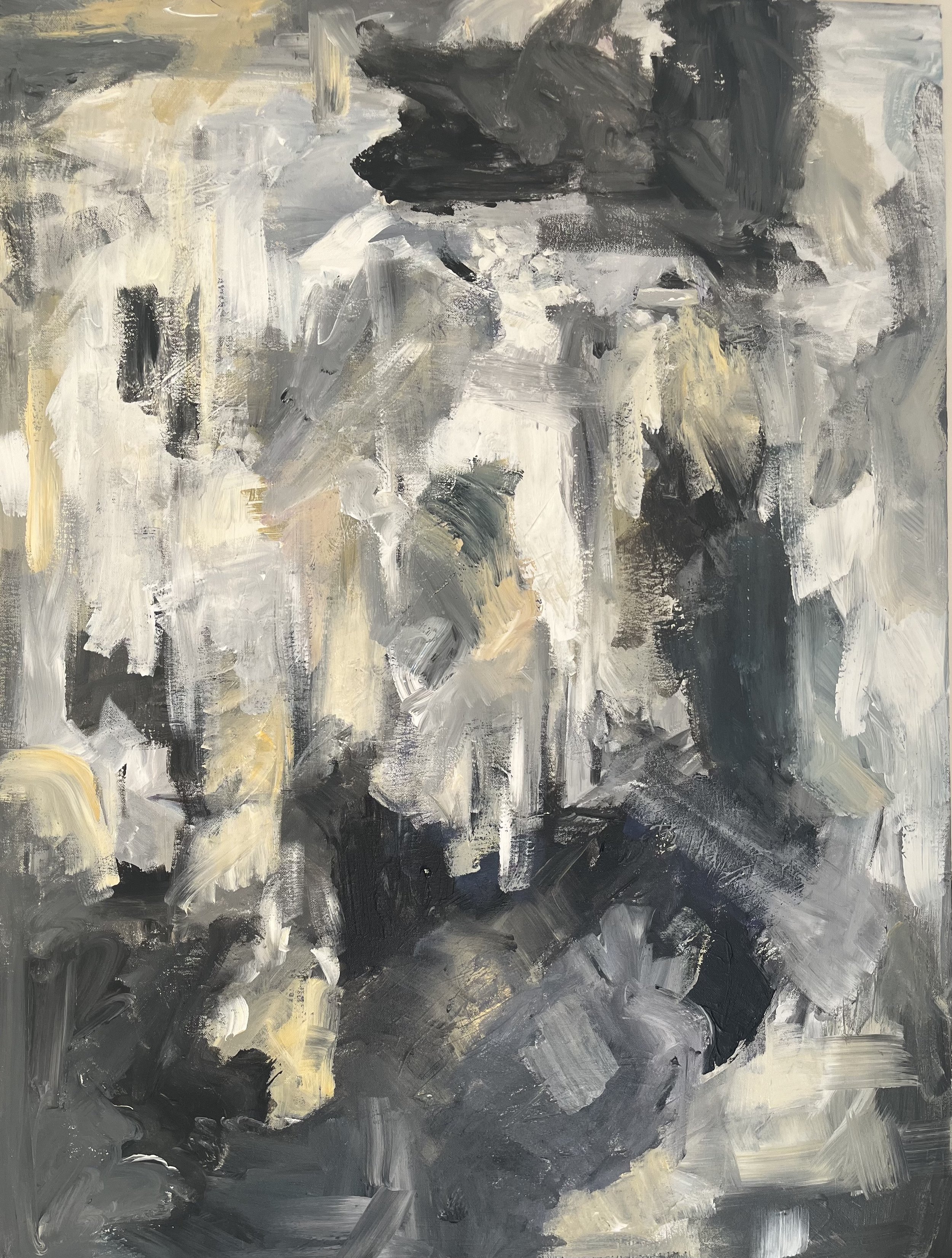 "Untitled," 2021. 40 x 30 in. Acrylic on canvas. Available.