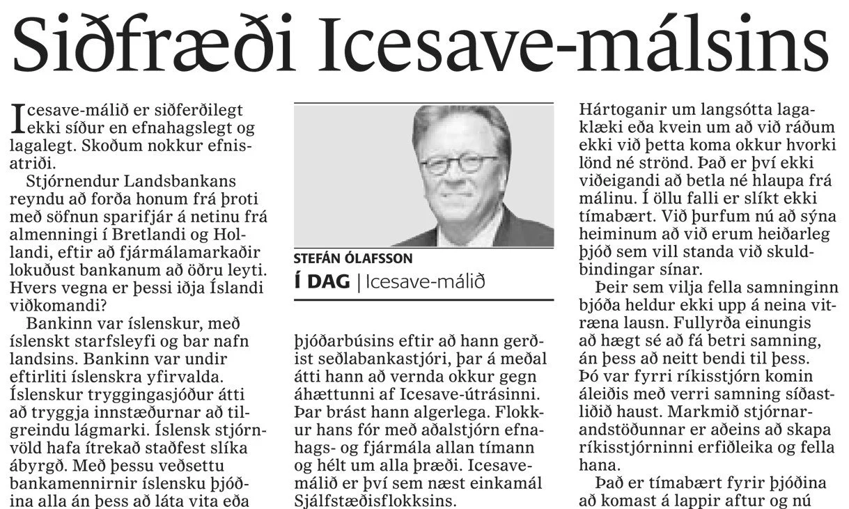 Ræningjaþjóð sem betlar  og hleypur frá ábyrgð?
