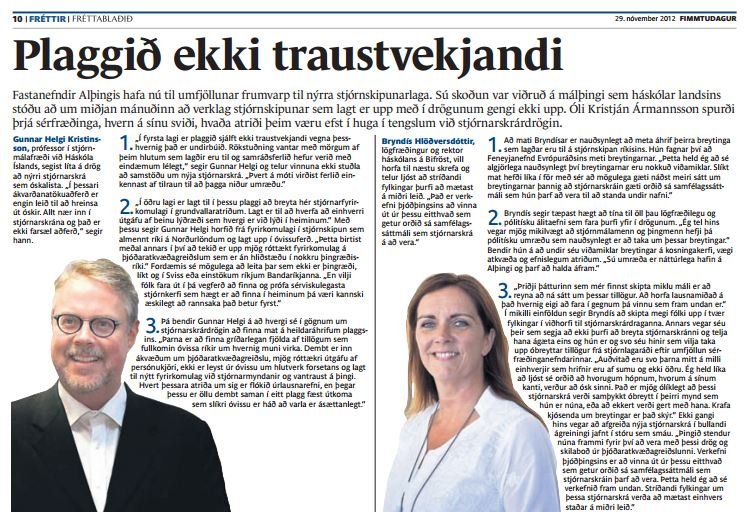 Að kæra  „sig kollótta" um forkastanleg vinnubrögð