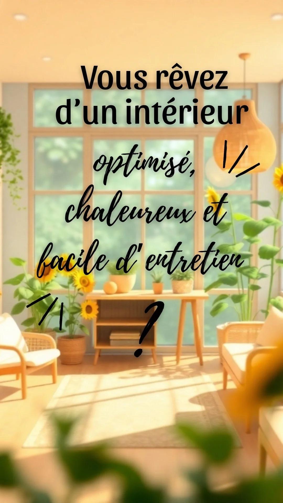 Un intérieur optimisé, chaleureux et facile d'entretien... C'est le rêve, non ?
Parfois, le quotidien reprend le dessus et donne l'impression que ce rêve demeure inaccessible. Ou du moins, faisable "quand j'aurai le te