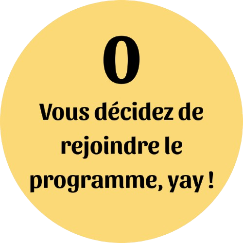 Etape 0 - Vous décidez de rejoindre le programme Alignement intérieur de Maison Tournesol Paris, yay !