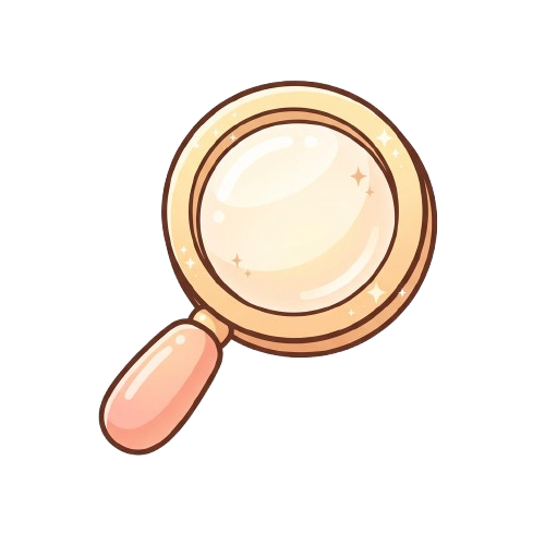 Illustration animé d'une loupe