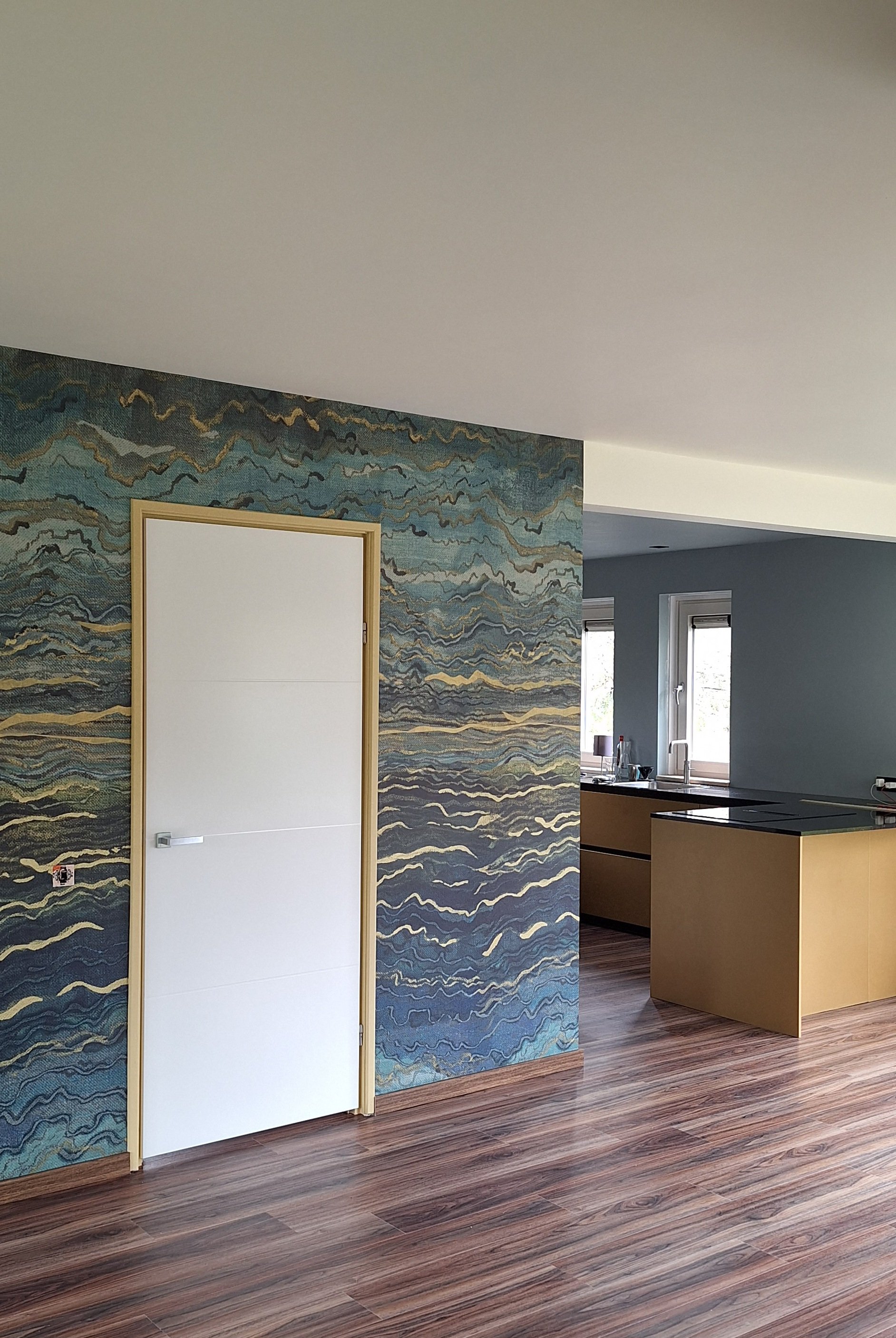 De Behangmeiden Casamance Azurite mural Franeker.jpg