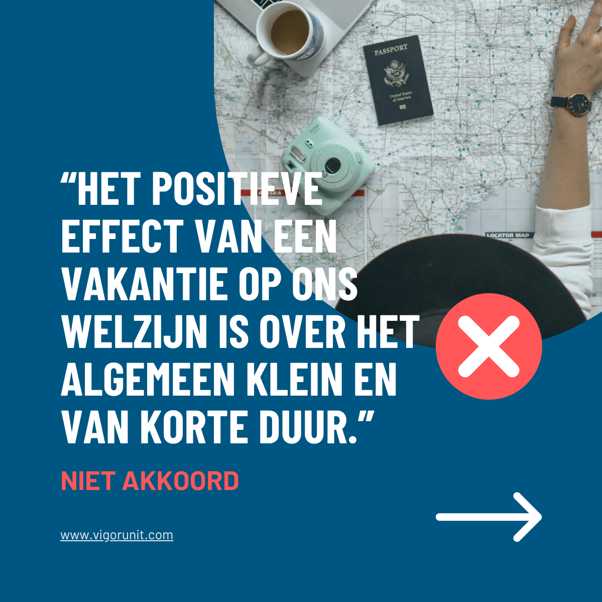 Het positieve effect van een vakantie op ons welzijn is over het algemeen kleinen van korte duur.