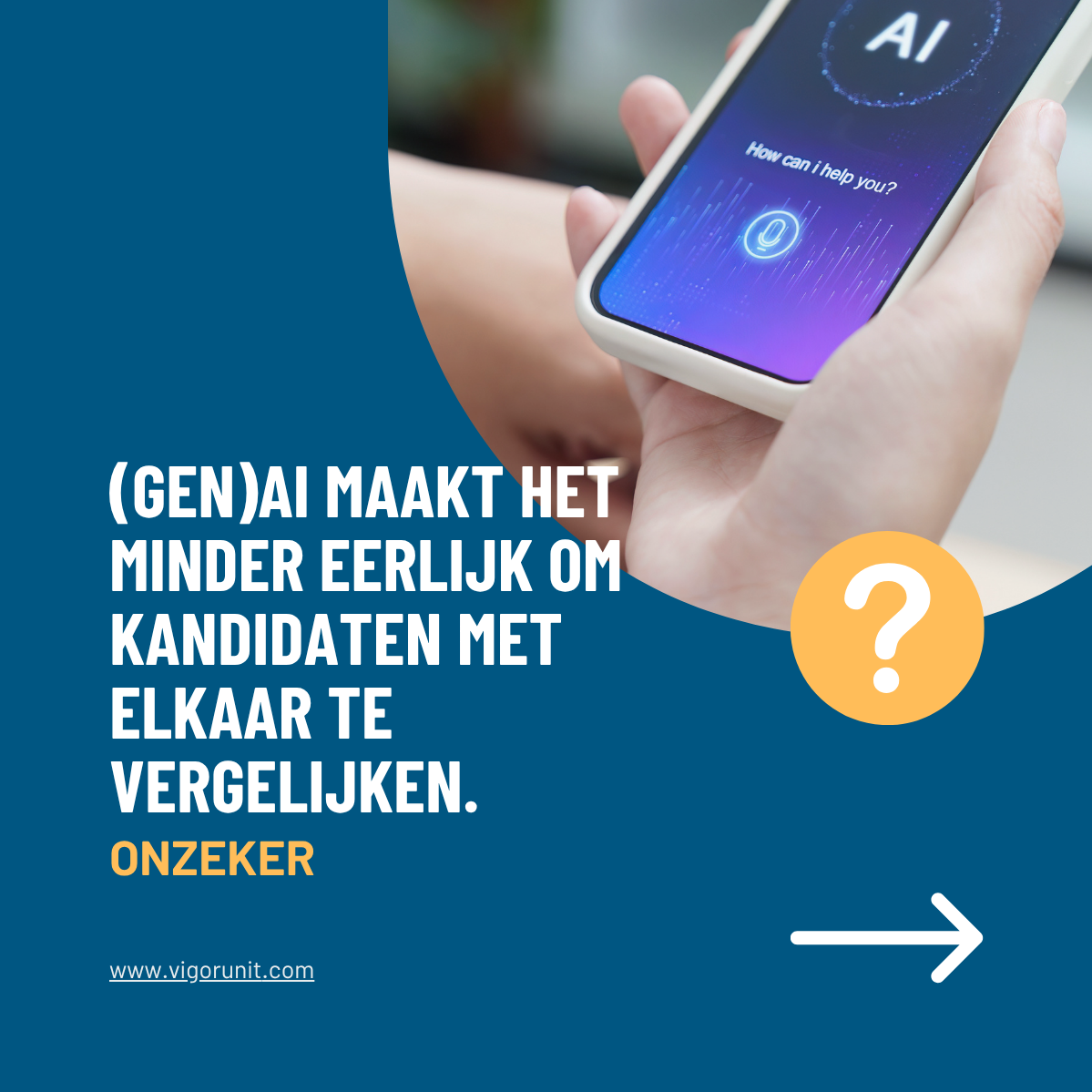 (Gen)AI maakt het minder eerlijk om kandidaten met elkaar te vergelijken.
