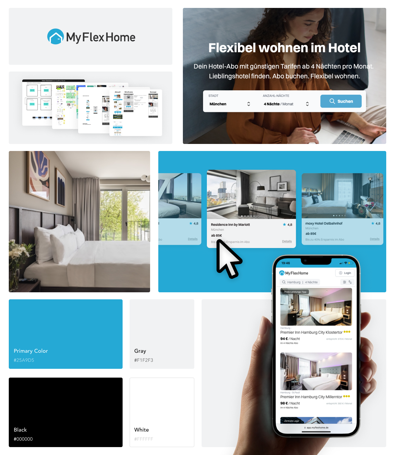Branding, B2B SaaS & UI/UX Design für Startups - myflexhome startup