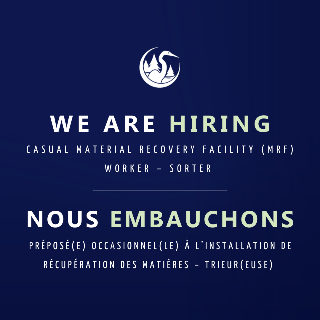 We’re Hiring: Casual Material Recovery Facility worker- Sorter 