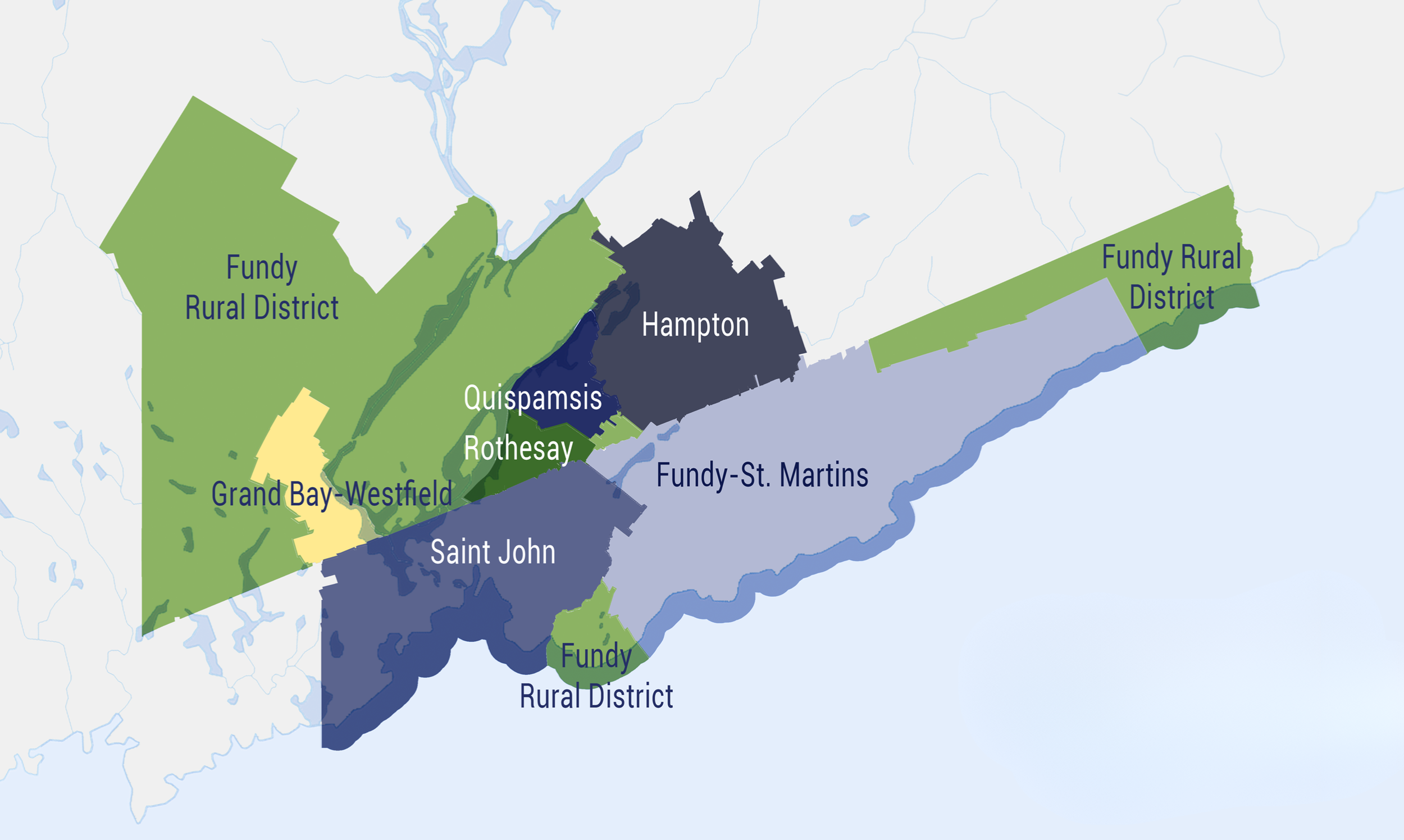 Map of the FRSC communities