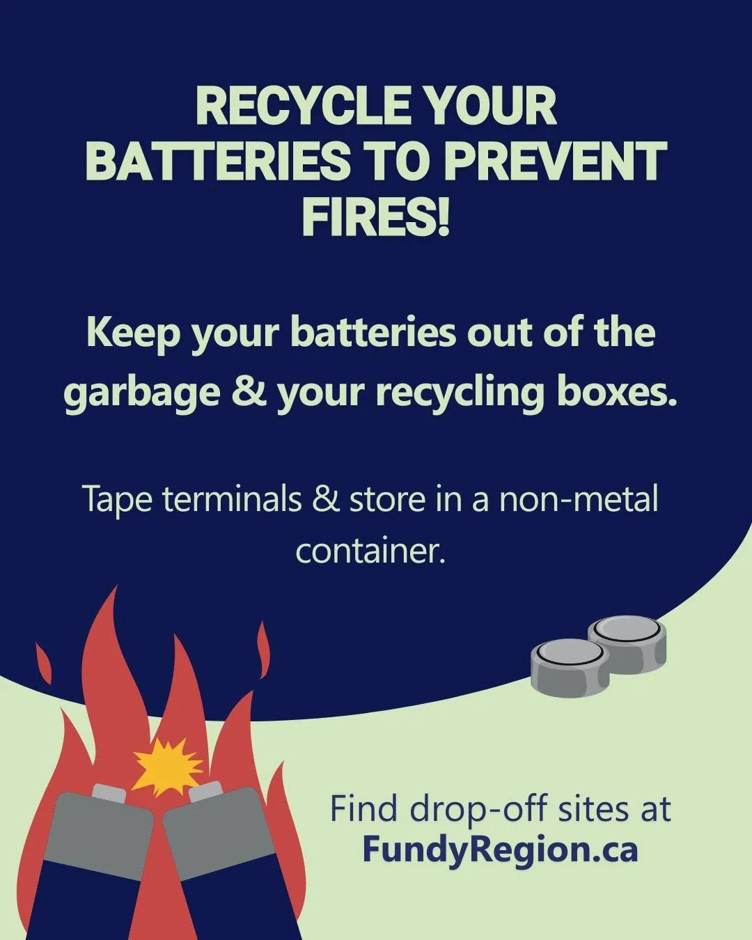 Sort and Recycle Batteries to Prevent Fires