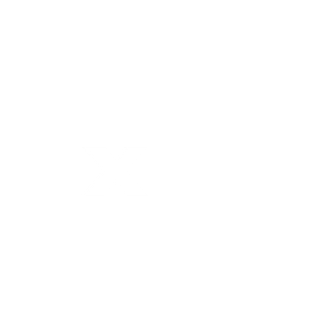 Close-up of the word 'exact' in white text on a black background, with the 'x' stylized with diagonal lines.