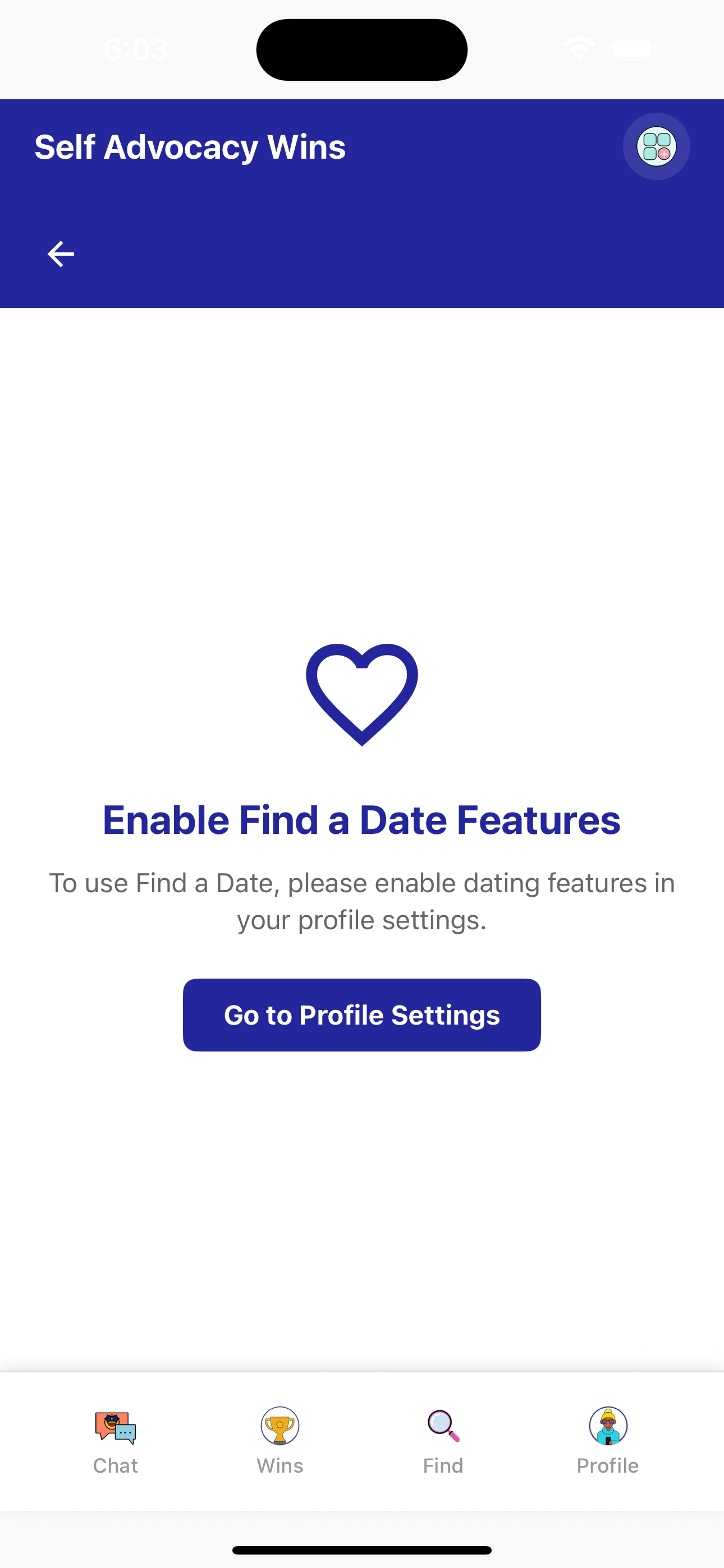 You have to enable to dating to access the find a date screen. It only searches for people who have enabled this feature.