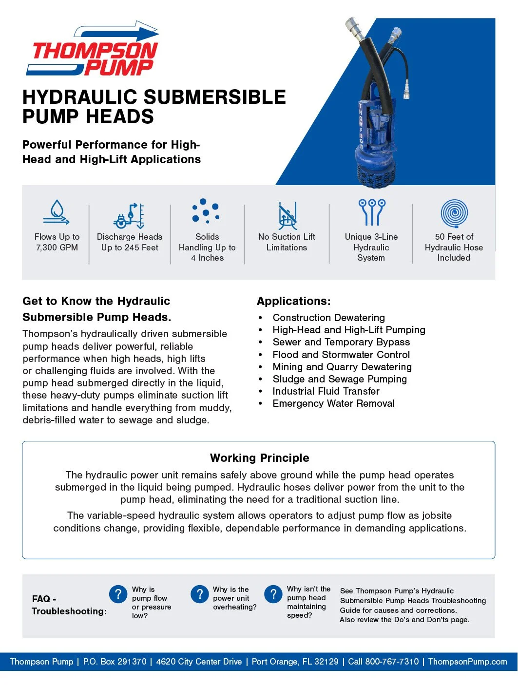 Hydraulic Submersible Pump Heads