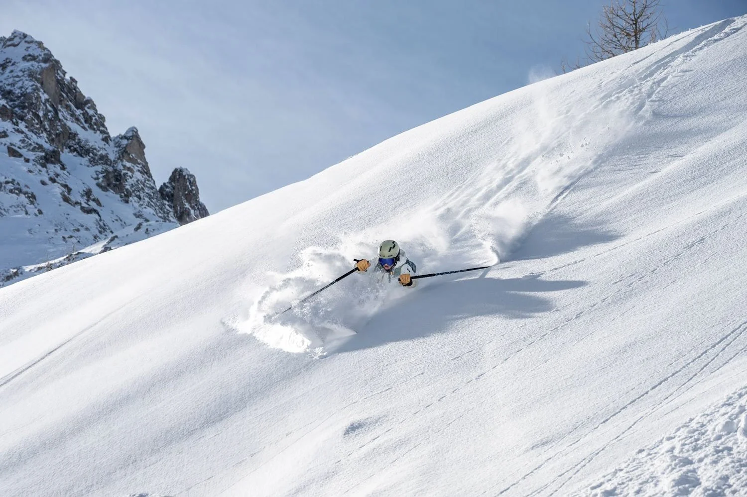 Ski coach Mark Jones in alpine ski environment