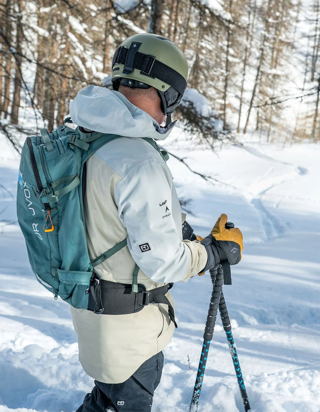 Ski coach Mark Jones in alpine ski environment