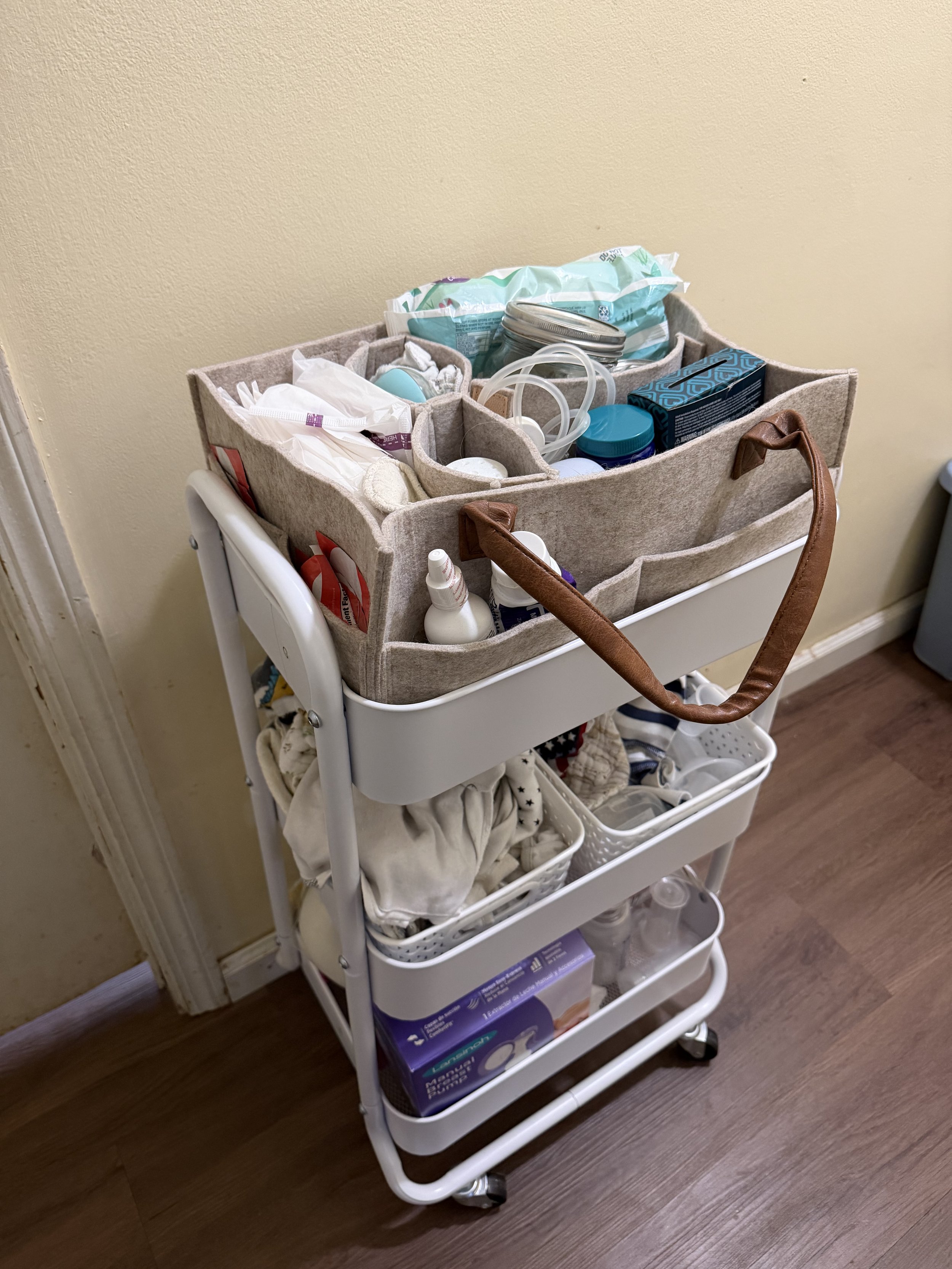Postpartum Cart Essentials: A Simple Setup for the Early Days