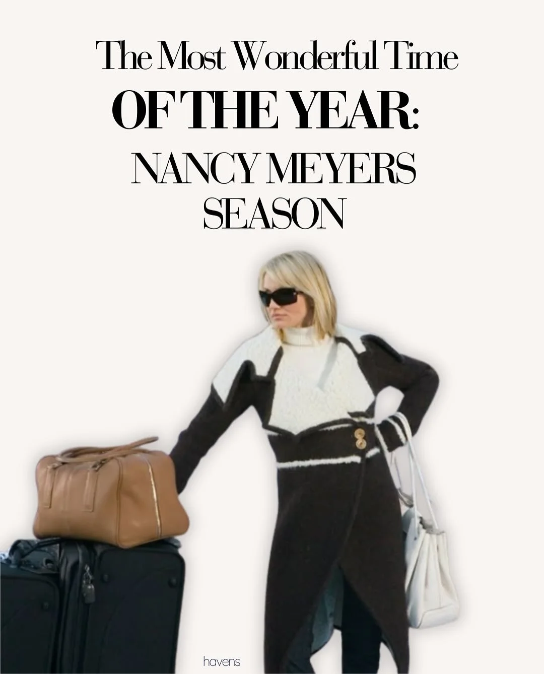The best season is upon us!!! The Nancy Meyers season, that is 🌲✨🦌