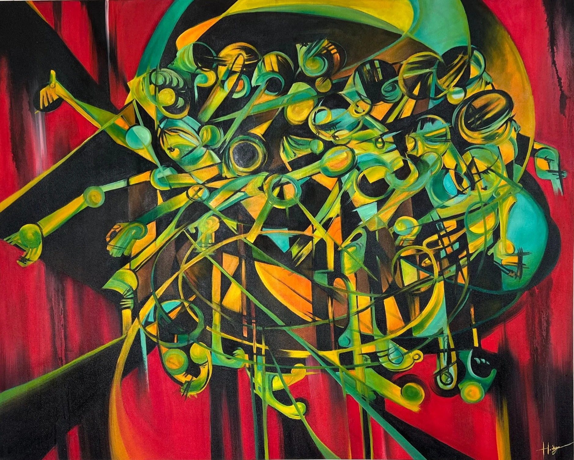 Le Sacre Du Printemps
Oil on canvas