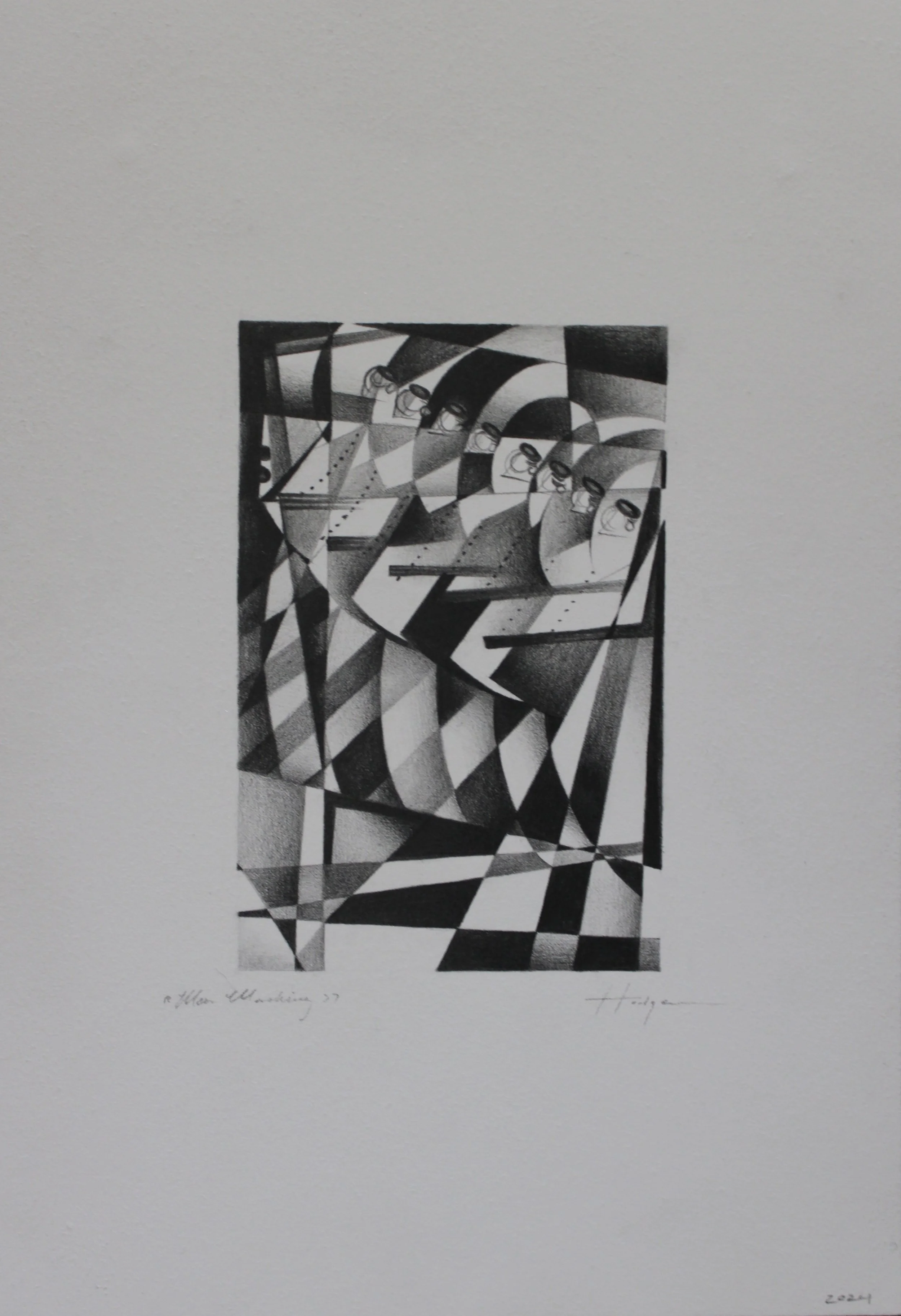 Men Marching (2025)
Graphite on paper
10 x 7"