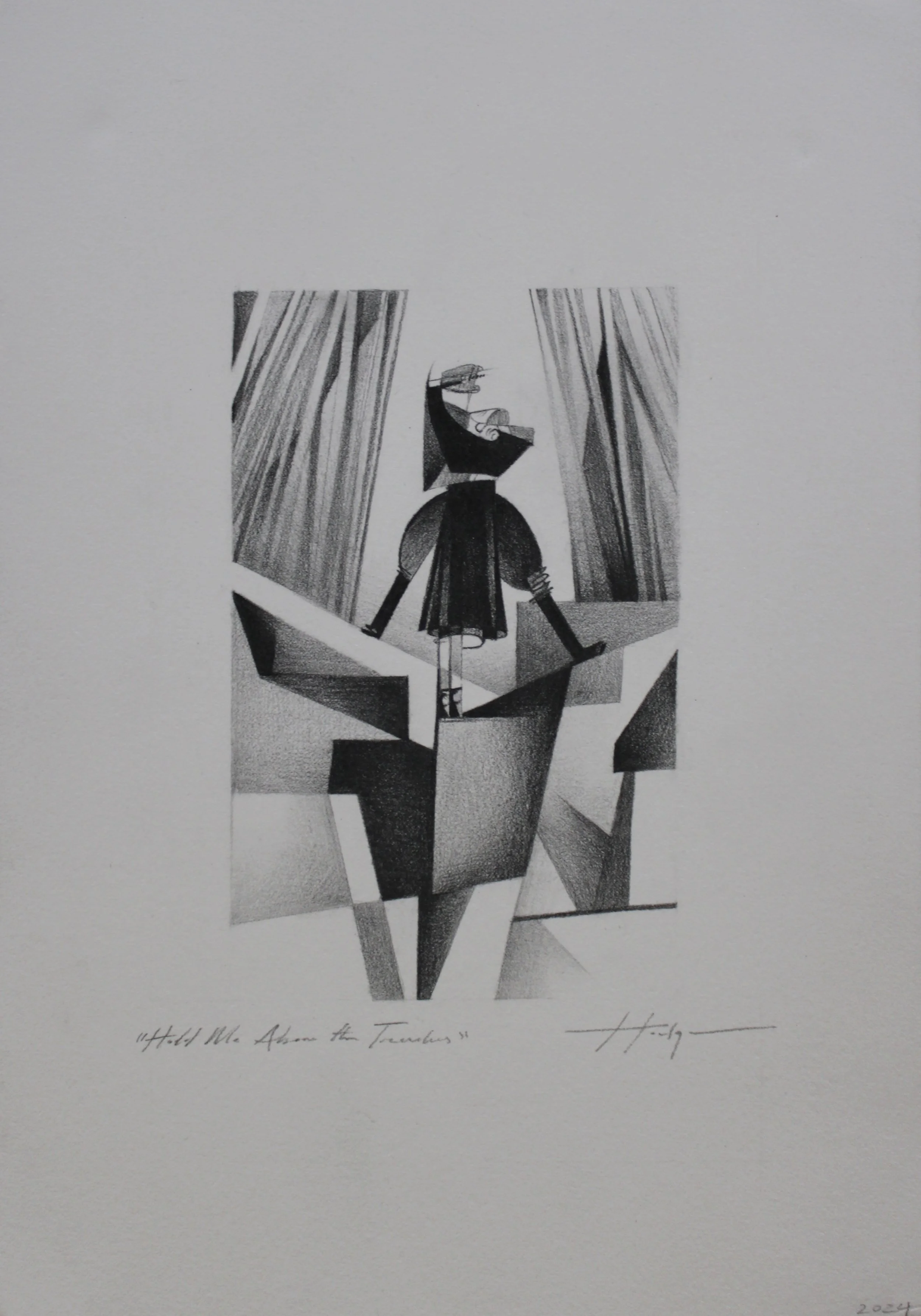 Hold Me Above the Trenches (2025)
Graphite on paper