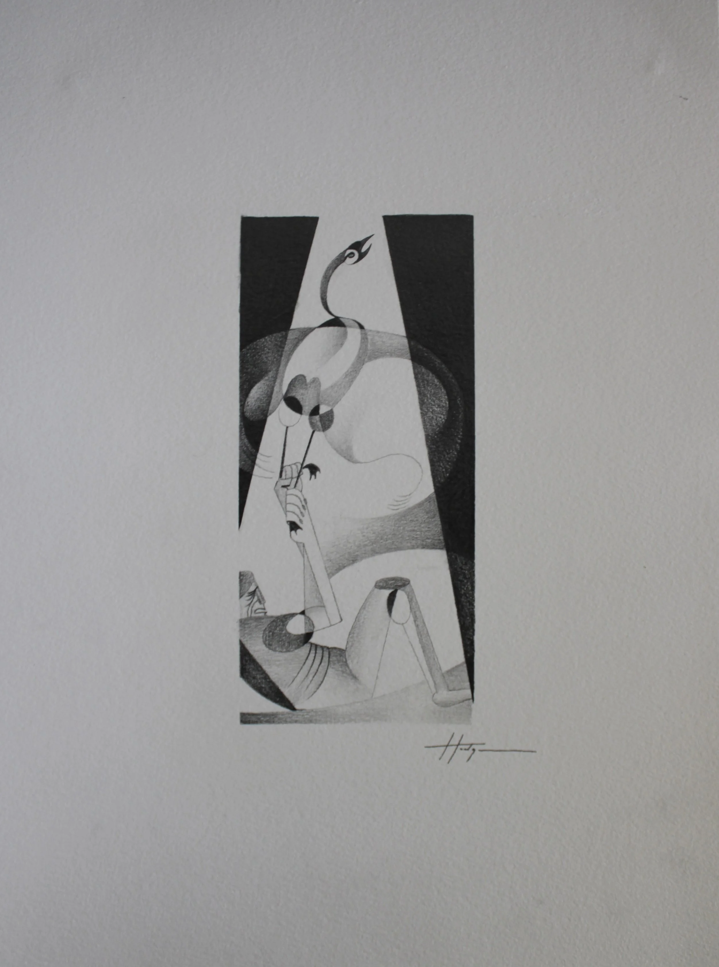 He Tore Me From the Sky (2025)
Graphite on paper