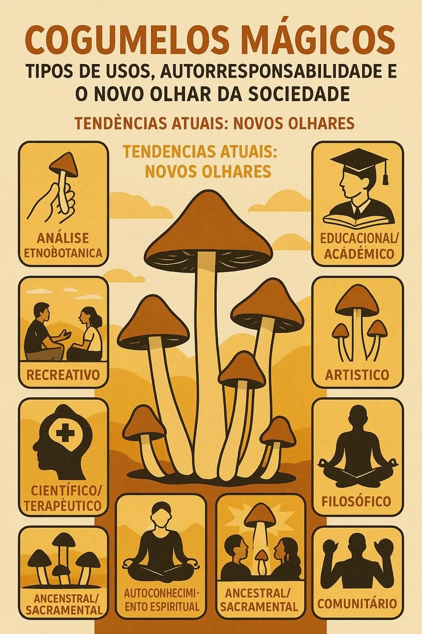 Cogumelos Mágicos: Tipos de Usos, Autorresponsabilidade e o Novo Olhar da Sociedade
