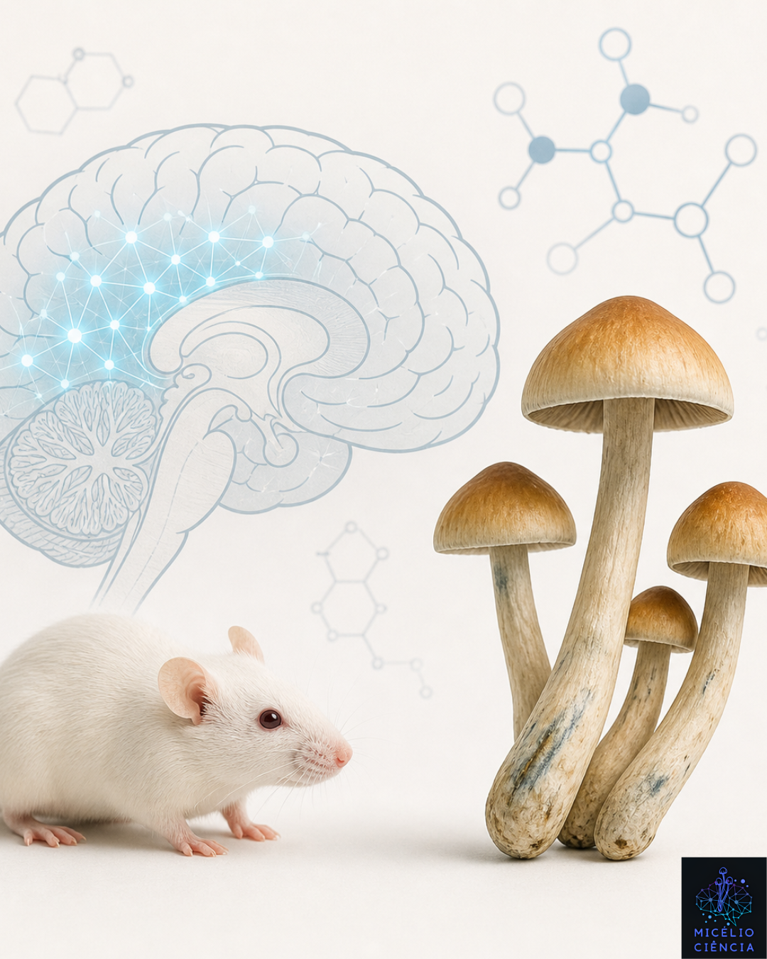 Estudo mexicano investiga os efeitos de micro e macrodoses de Psilocybe cubensis no cérebro de camundongos