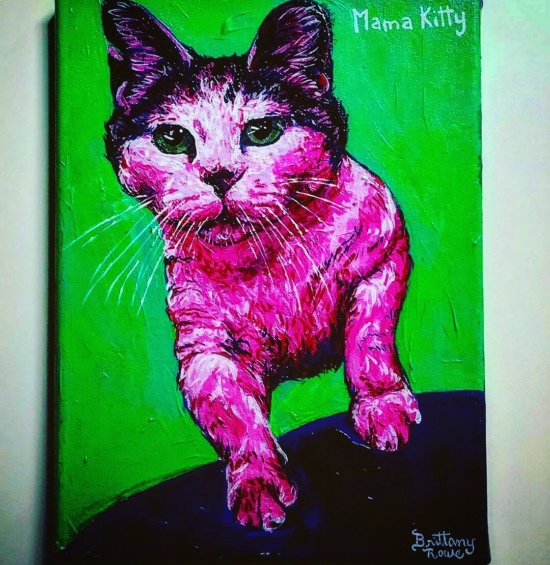 Mama Kitty - Acrylic on Canvas