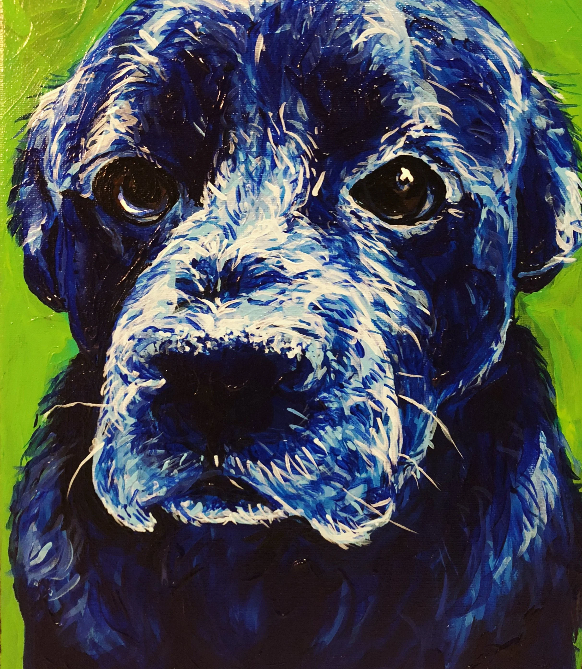 Harry the Lab -Acrylic on Canvas