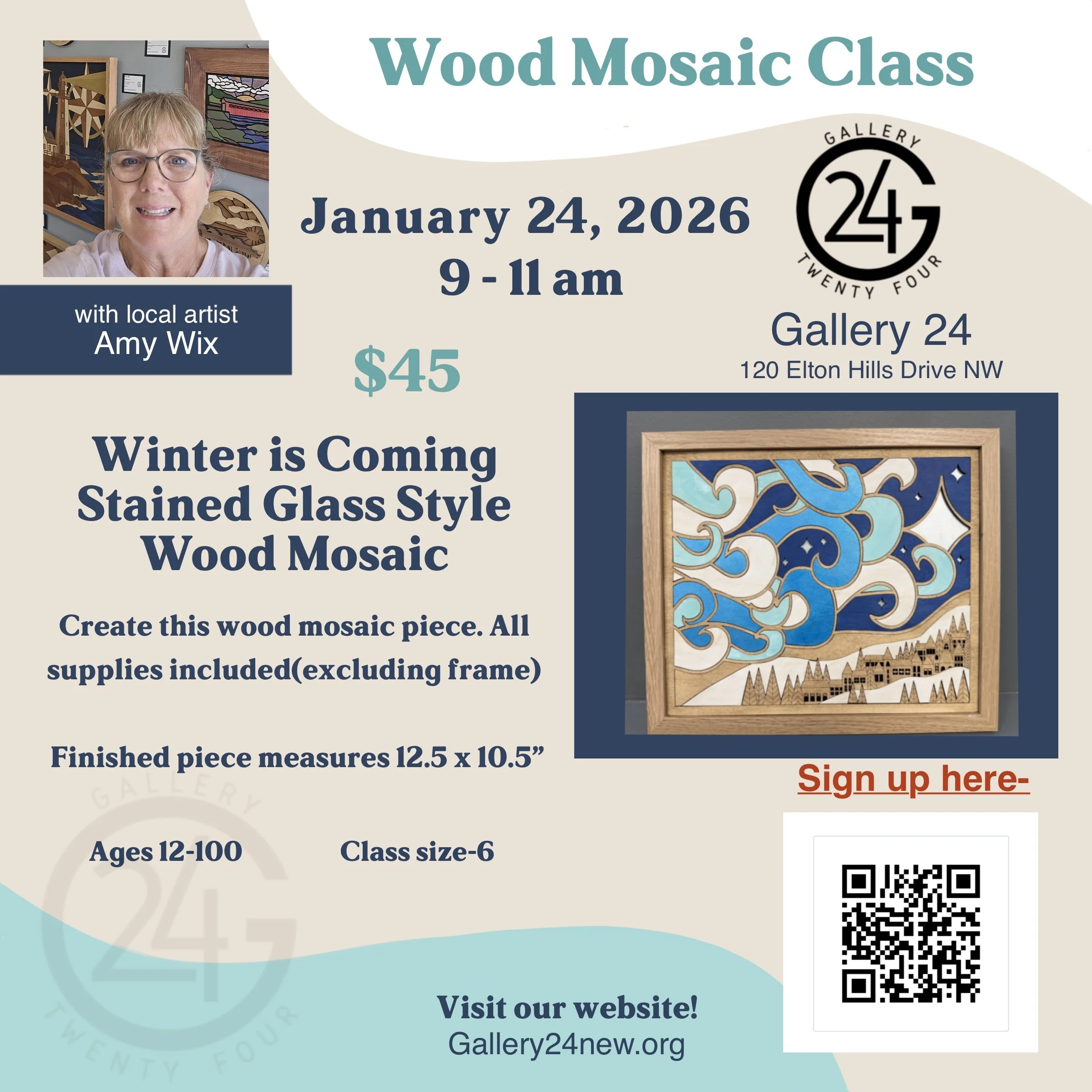 Wood Mosaic Class
