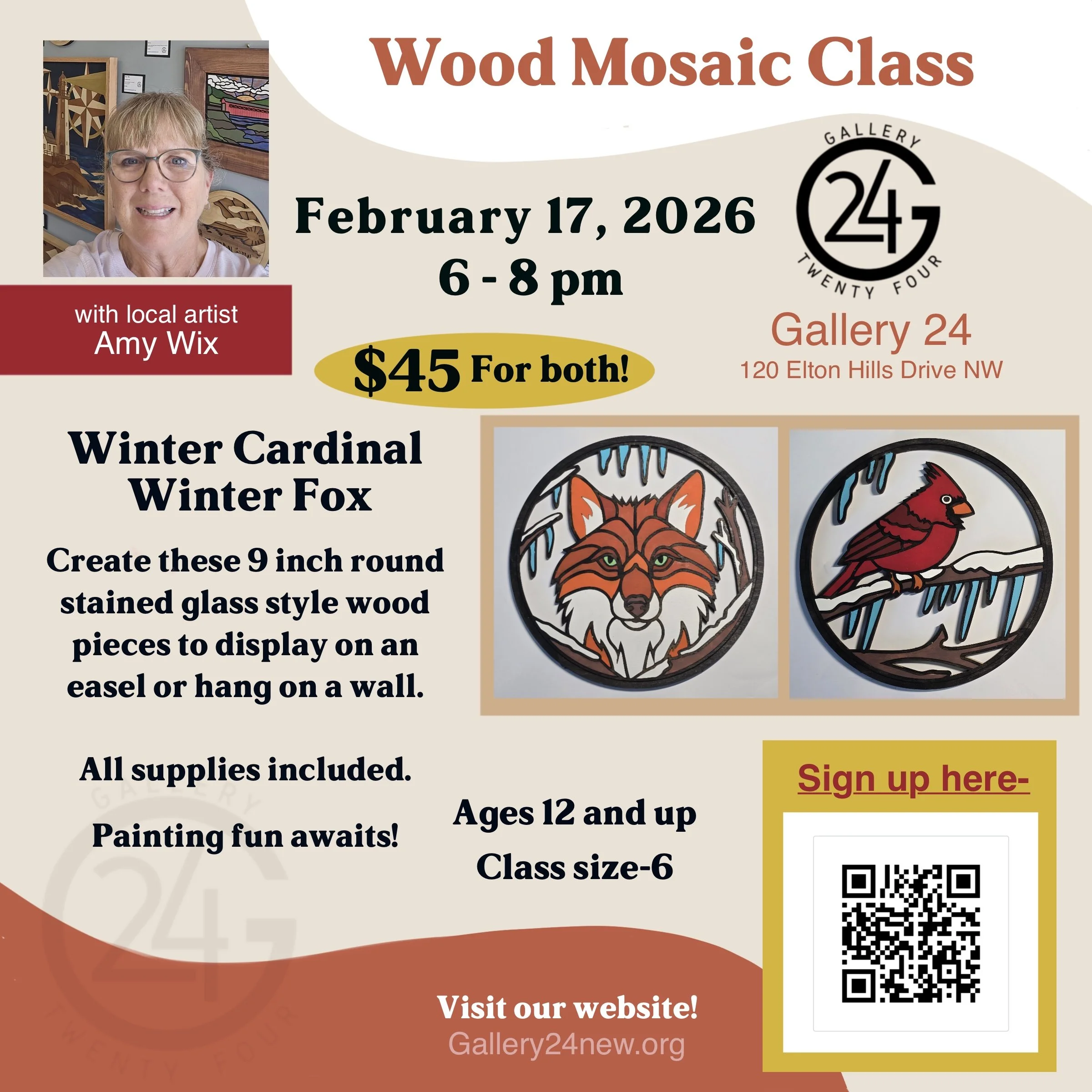 Wood Mosaic Class