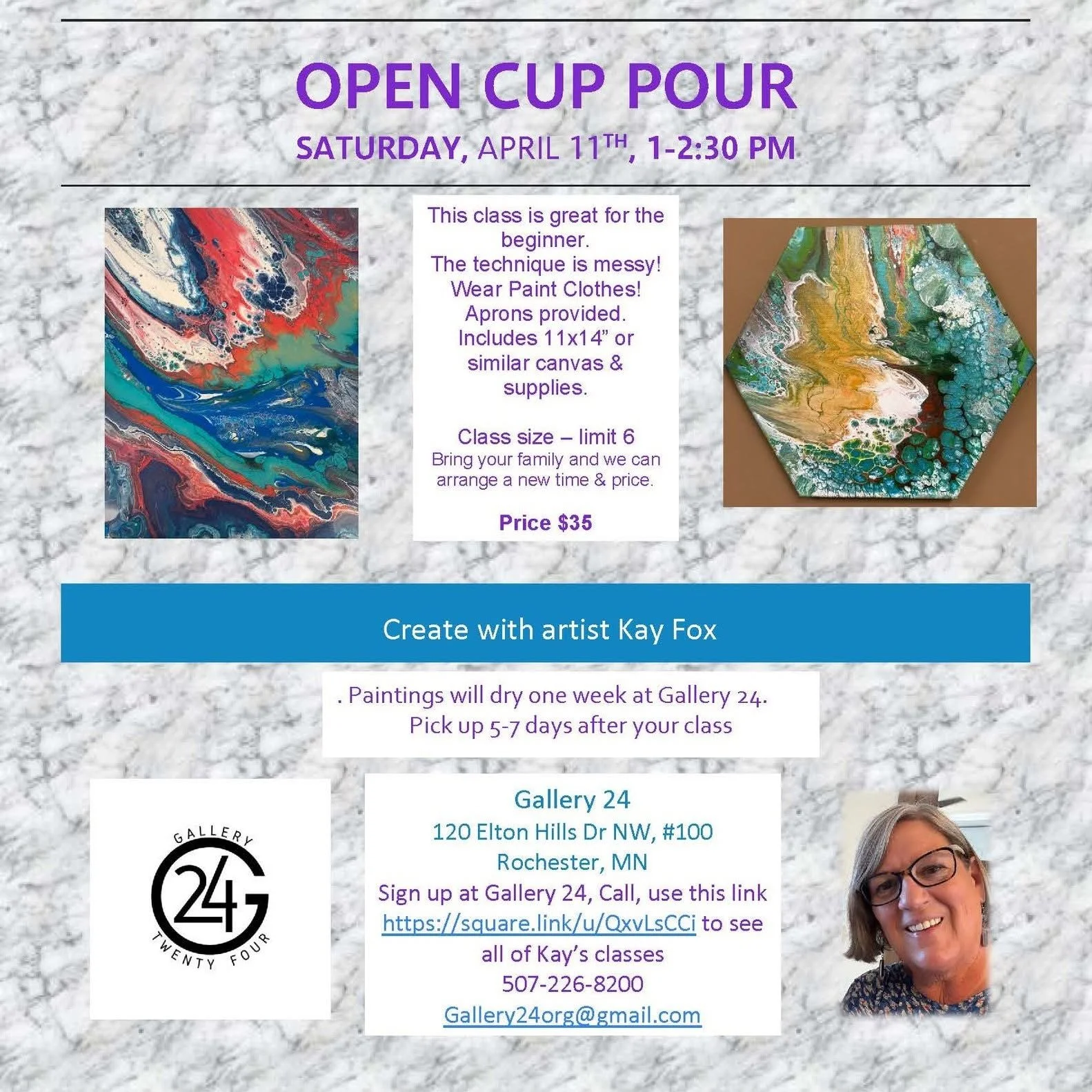 Open Cup Pour Class 