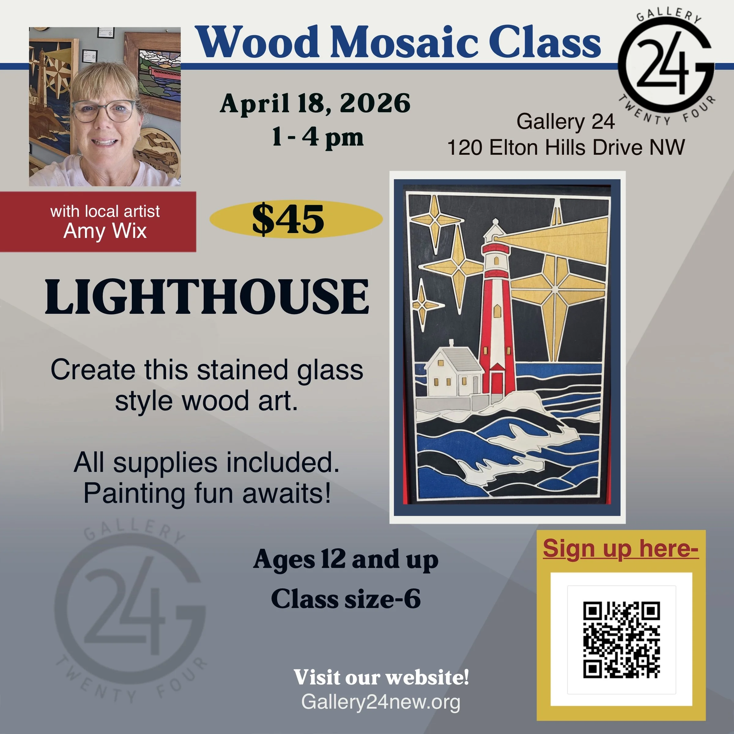 Wood Mosaic Class