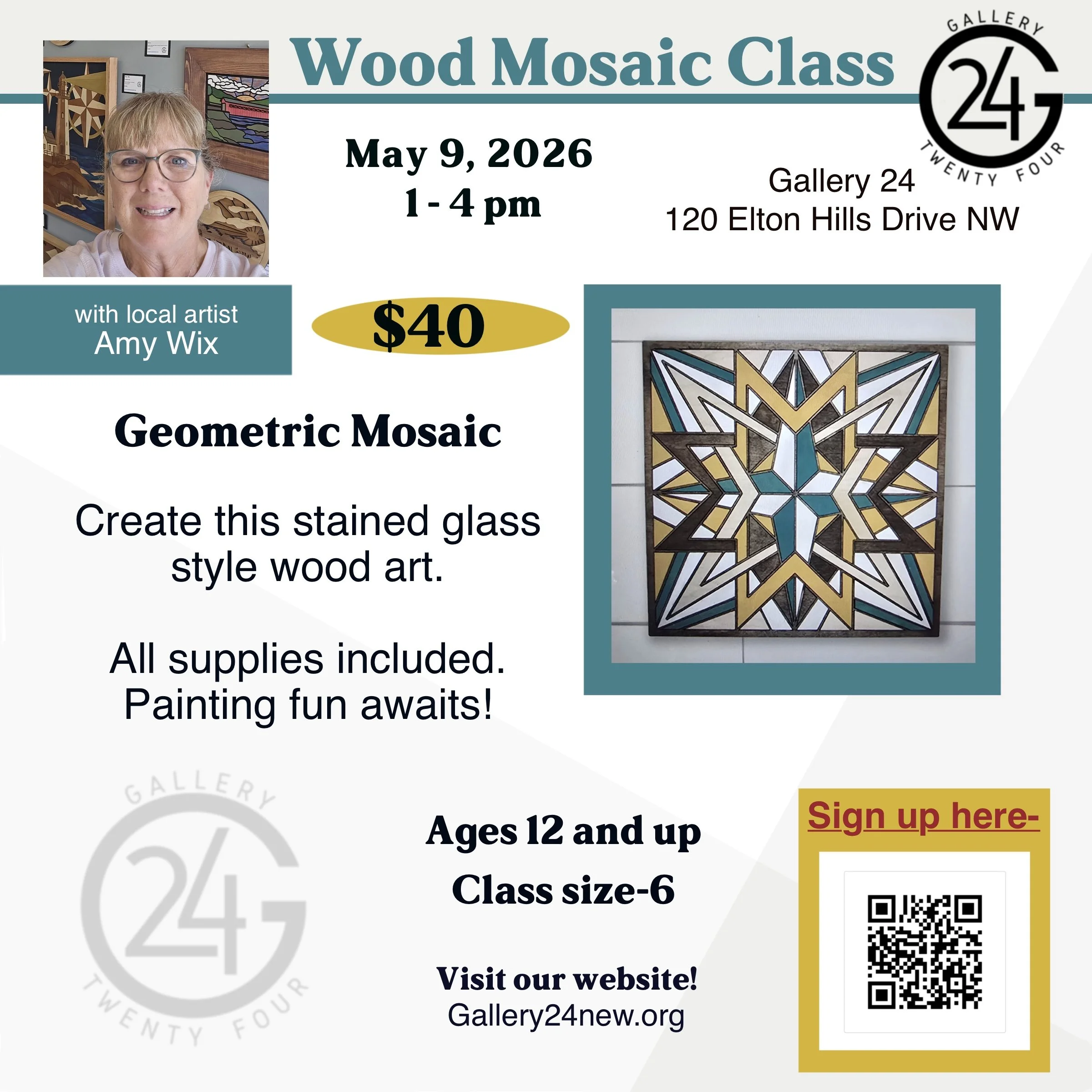 Wood Mosaic Class